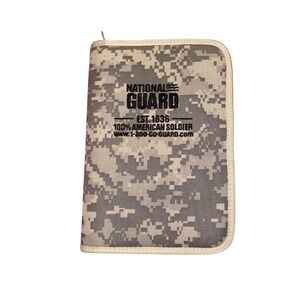 National Guard Digital Camo Zippered Portfolio Organizer w/ Notepad